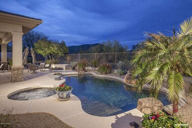 View of Lone Mountain from Pool