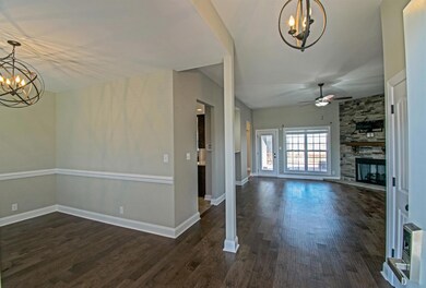 Entry Foyer with Hardwood Flooring