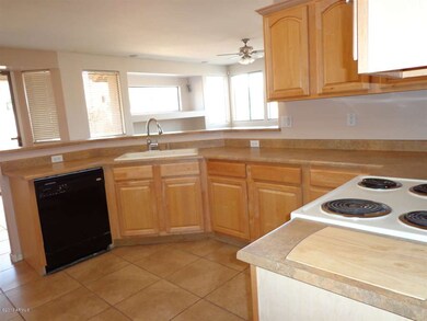 Kitchen view to Family Room
