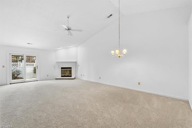 Living and Dining with vaulted ceiling