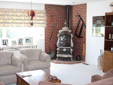 Family Room Signature wood burning stove in family