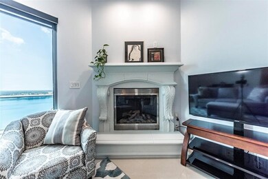 Gas log fire place