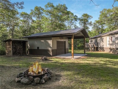 Outdoor Firepit and storage garage 16x16 with 12'o