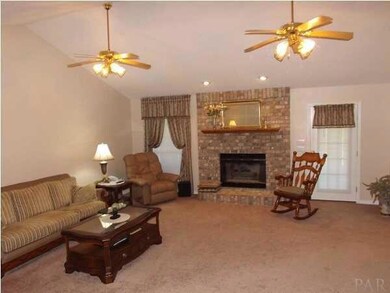 Living room with gas fireplace
