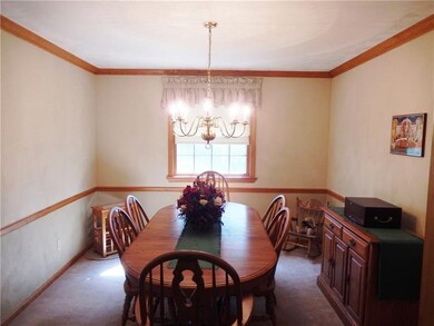 Traditional dining room for enjoying holiday dinne