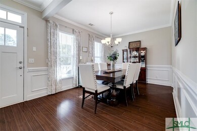 Dining room connects to the kitchen.