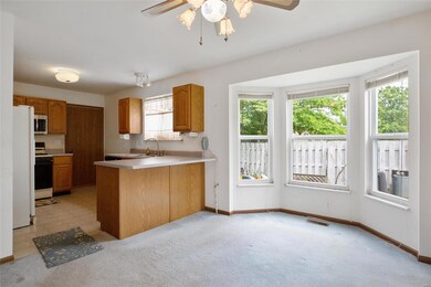 Bay window in the dining/kitchen.