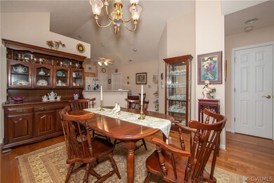 The Dining Room is open to the Living Room and Kit