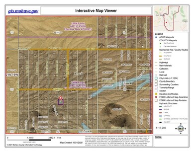 GIS. Orange lines are county maintained streets.