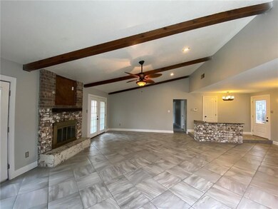 From the dining room area  looking at the High cei