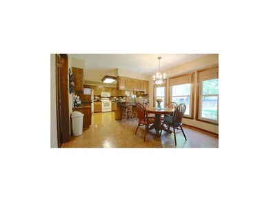 Eat-in Kitchen with Beautiful Bay Window looking o
