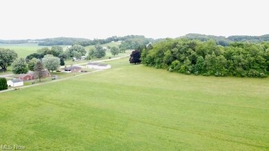 Aerial view of field across the street.  There's Rt. 30 in the photo.