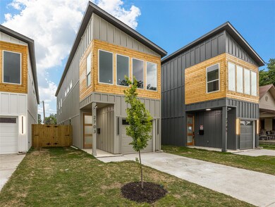 Contemporary house with a garage