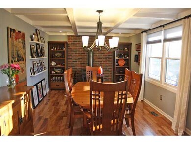 Dining Room. Formal dining room with wood stove an