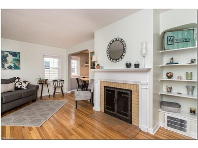 Spacious Living Room with Gleaming Hardwood Floors