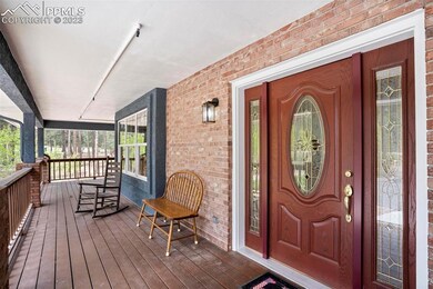 Spacious front porch