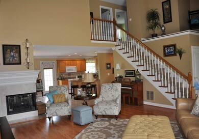 High ceilings and lots of natural light.