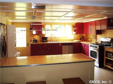 Kitchen. Spacious kitchen with breakfast bar, walk
