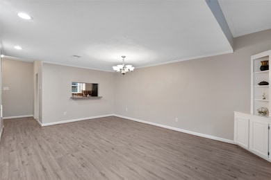 dining area with updated flooring