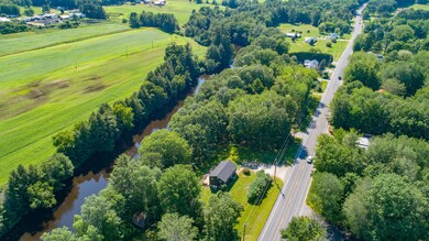 Aerial with road view