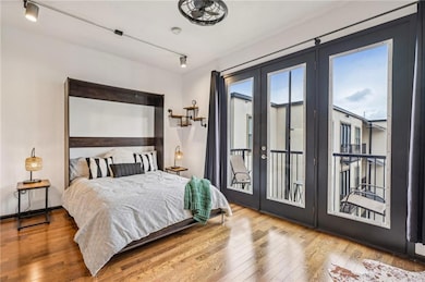 Custom murphy bed and balcony