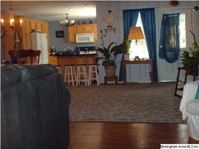 View from family room into very spacious dining ro