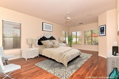 Master bedroom w/virtual furniture