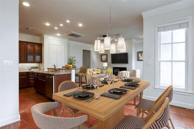 Virtual image depicts lovely dining space in relat