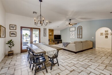 Dining Area with Vaulted Ceiling