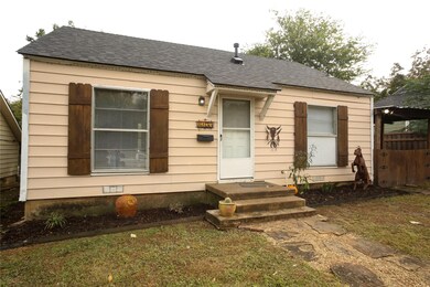 front side with porch