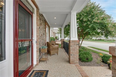 View of terrace with a porch