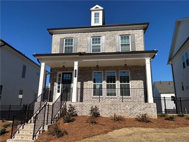 Enjoy your covered balcony! Photo of previously built Greenville floorplan.