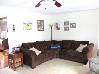 Large livingroom with gas fireplace