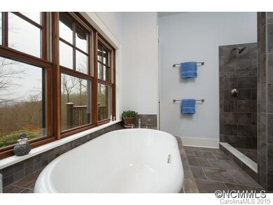 Enjoy your bath with a view. Tile floor, double gr