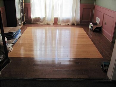 Dining room- new hardwood floor