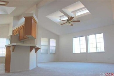 Open and bright floor plan! Living room with high 