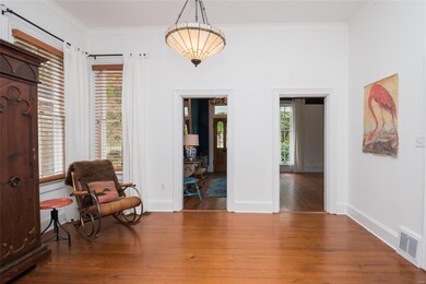 Bright dining room with beautiful floors