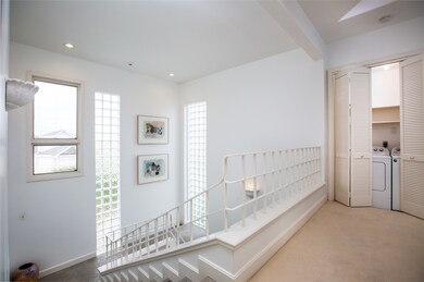 Natural light abounds with so many windows and gla