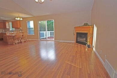 Beautiful wood mantled gas fireplace