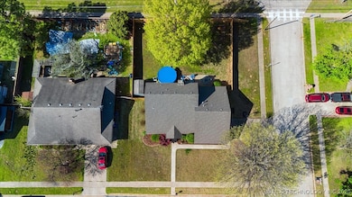 Drone shot of property