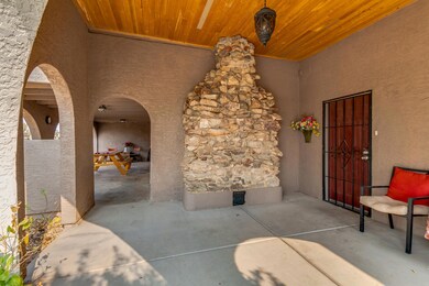 Front patio w/ a view of extended patio