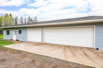 View of detached garage