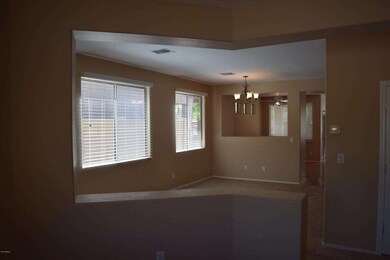 living/dining view from den