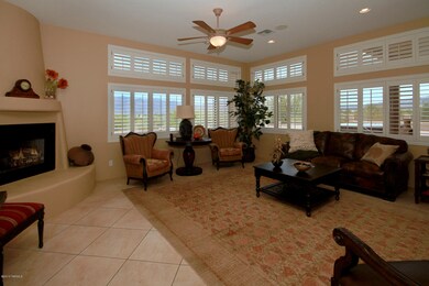 Family Room w/Fireplace & Views of Mtns