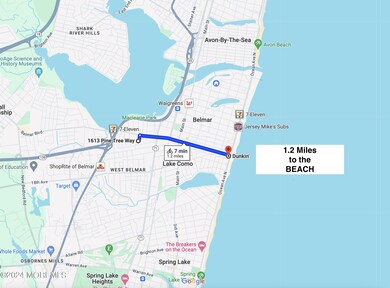 1.2 miles to the beach
