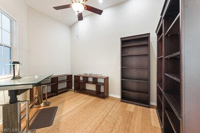 Den/Office with bamboo floor