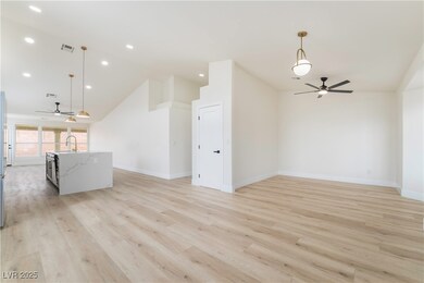 Unfurnished living room with light wood-type floor