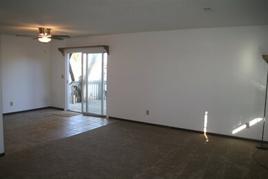 Comfortable Deck off the dining area sliding glass