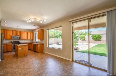 kitchen Dining and backyard view