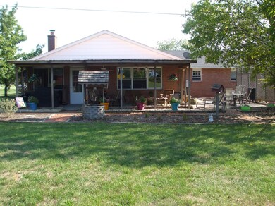 Covered Patio on rear of house